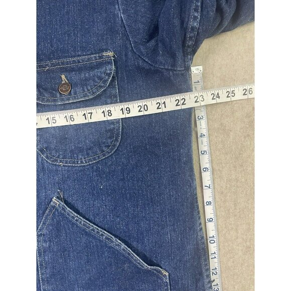 Vintage Dickies Barn Chore Coat Jacket M Aztec Blanket Lined Corduroy-Collar USA - Picture 11 of 16